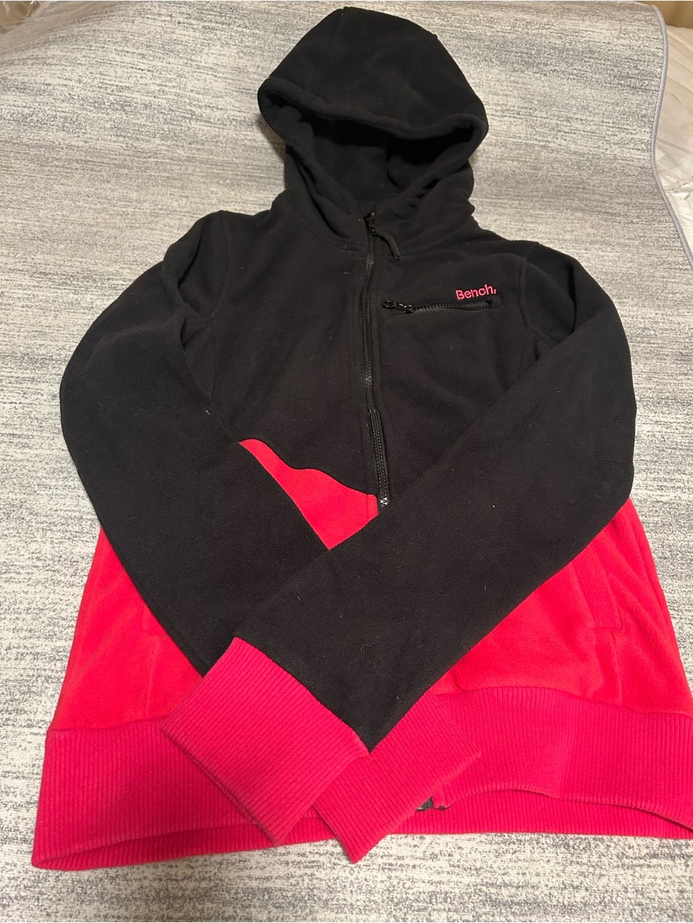 Bench Black Fleece Hoodie with Subtle Logo